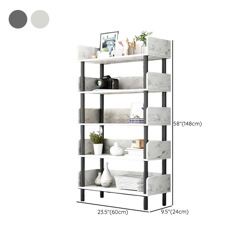Engineered Wood Standard Bookshelf Open Back Bookcase with Shelves Clearhalo 'Bookcases' 'furn' 'furn_bookcases' 'Furniture' 'Office Furniture' 1200x1200_63dcddcb-6f31-4a61-a769-dafb79b156dd