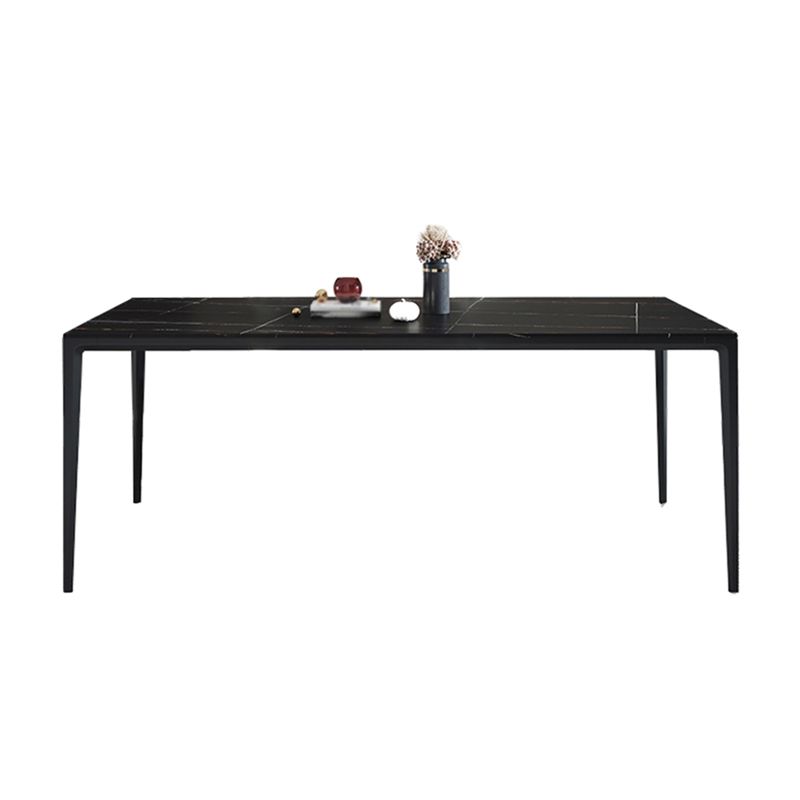 Sintered Stone Dining Table Industrial Style 4 Legs Table for Dining Room Clearhalo ' dining_table' 'Dining Tables & Seating' 'Dining Tables' 'furn' 'furn_dining_table' 'Furniture' 'furniture_dining_table' 'Kitchen & Dining Furniture' 'kitchen&dining_furn' 'kitchen' 'kitchen_dining_table' 1200x1200_63dd0f8f-353a-4e30-a133-394bea0ea2c6