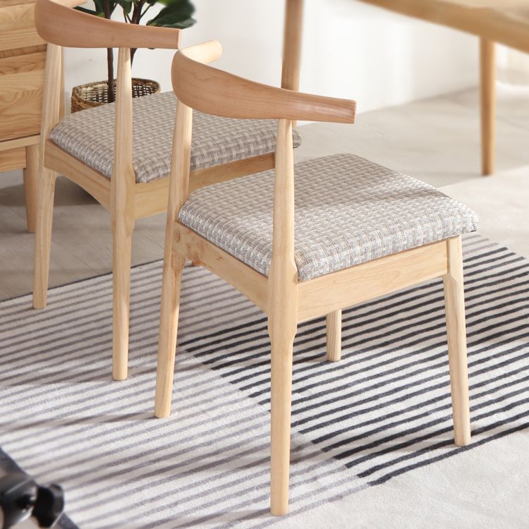 Scandinavian Style Wood Dining Chairs Dining Room Open Back Dining Side Armless Chair Clearhalo ' kitchen&dining_furn' 'Dining Chairs' 'Dining Tables & Seating' 'dining_chair' 'furn' 'furn_dining_chair' 'Furniture' 'furniture_dining_chair' 'Kitchen & Dining Furniture' 'kitchen' 1200x1200_63ddb722-547d-4adc-a6c5-f7ec7f12fdb0