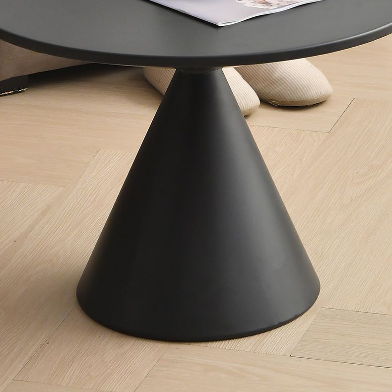 Mid-Century Modern Iron Coffee Table Pedestal Cocktail Table for Home Clearhalo 'Coffee & Accent Tables' 'Coffee Tables' 'coffee_tables' 'furn' 'furn_coffee_tables' 'Furniture' 'Living Room Furniture' 1200x1200_63deec6e-e6ca-4165-ad3b-20c7c290ad67