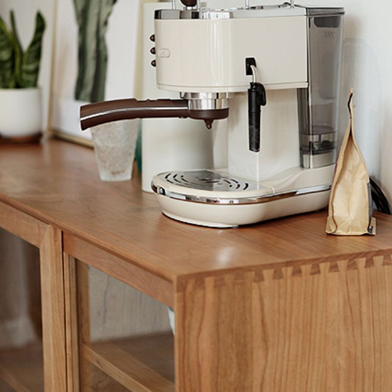 Sideboard di stoccaggio della casa in legno moderno rettangolare la parte rettangolare con porta scorrevole