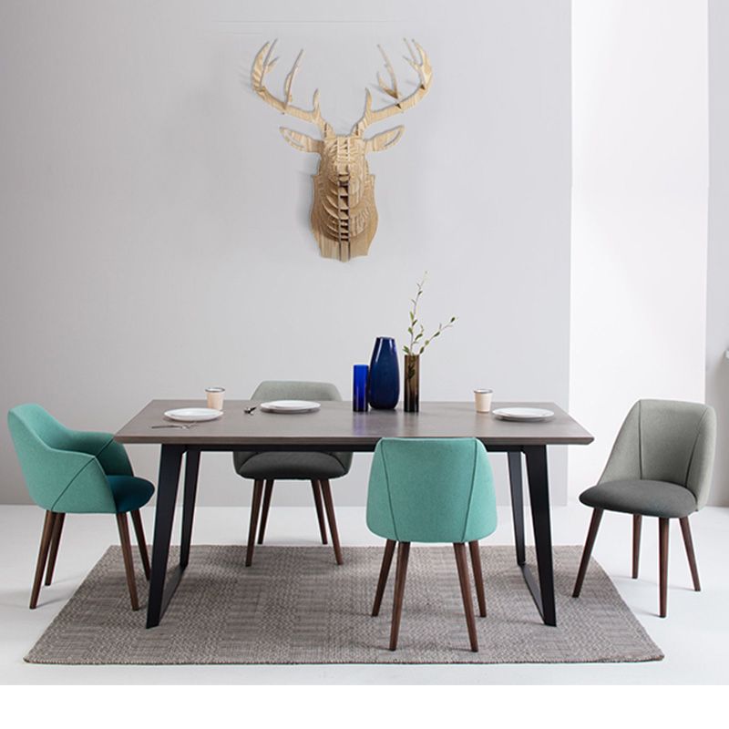 Matte Finish Fabric Arm Chair Scandinavian Solid Back Dining Chair (Set of 2) Clearhalo ' kitchen&dining_furn' 'Dining Chairs' 'Dining Tables & Seating' 'dining_chair' 'furn' 'furn_dining_chair' 'Furniture' 'furniture_dining_chair' 'Kitchen & Dining Furniture' 'kitchen' 1200x1200_63dfa3c1-fe4a-44b6-99c6-b5d15bcc25ac