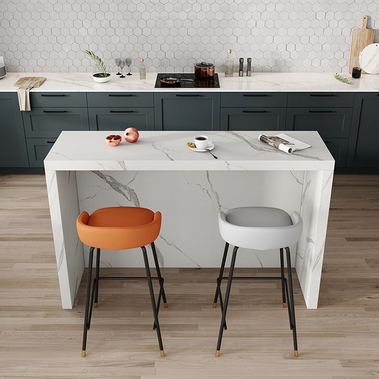 Tavolo da vino rettangolo industriale in pietra doppia piedistallo bar altezza tavolo da cocktail