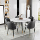 Traditional Luxury Dining Table Stone and Metal Round Tripod Base Dining Table Clearhalo 'Dining Tables & Seating' 'Dining Tables' 'dining_table' 'furn' 'furn_dining_table' 'Furniture' 'furniture_dining_table' 'Kitchen & Dining Furniture' 'kitchen' 'kitchen_dining_table' 1200x1200_63e0d51d-362f-4d8f-a8d3-861fa73c98c8