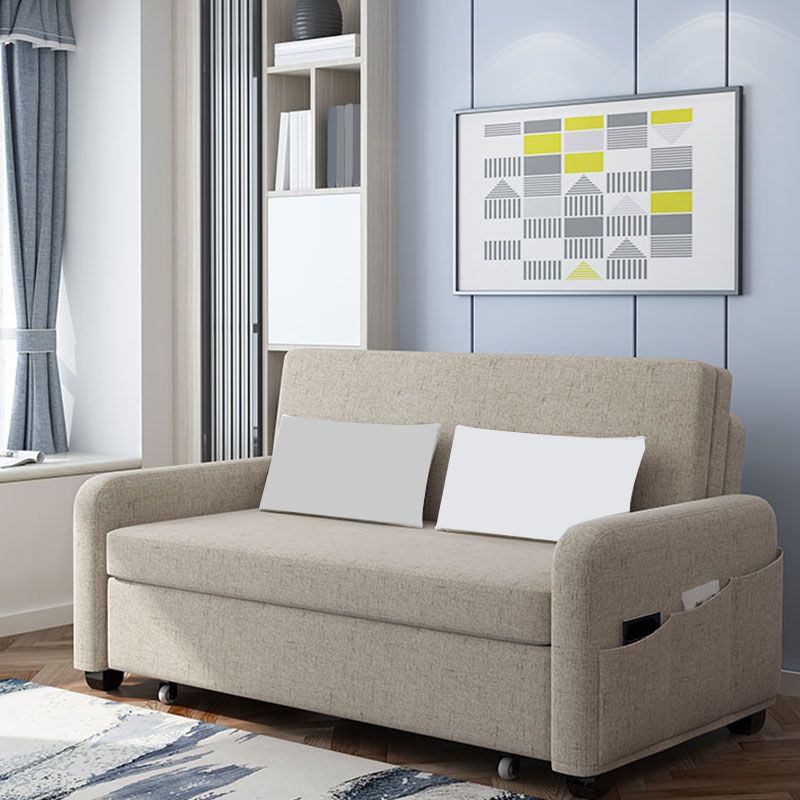 Quadratarm modernes Sofa mit Kissen Cabrio -Sofa mit Lagerung