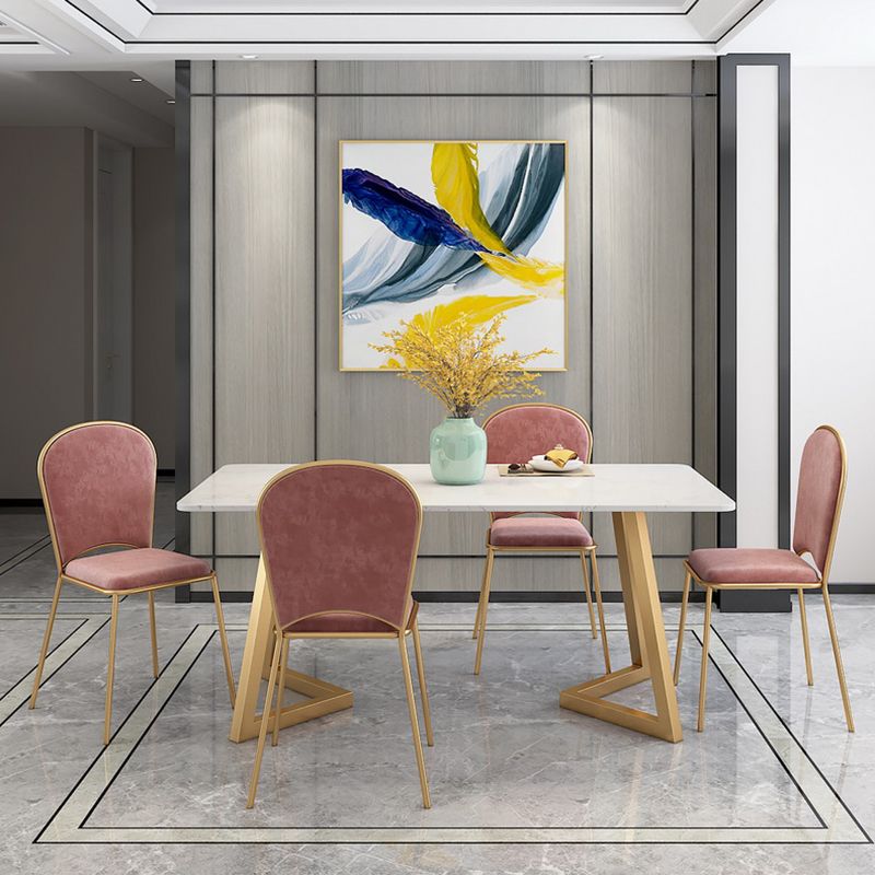 Traditional Luxury Rectangle Dining Site Table Marble Dining Room Home Furniture Clearhalo ' dining_table' 'Dining Tables & Seating' 'Dining Tables' 'furn' 'furn_dining_table' 'Furniture' 'furniture_dining_table' 'Kitchen & Dining Furniture' 'kitchen&dining_furn' 'kitchen' 'kitchen_dining_table' 1200x1200_63e187cb-c17f-45fd-8adb-e41f13e21336