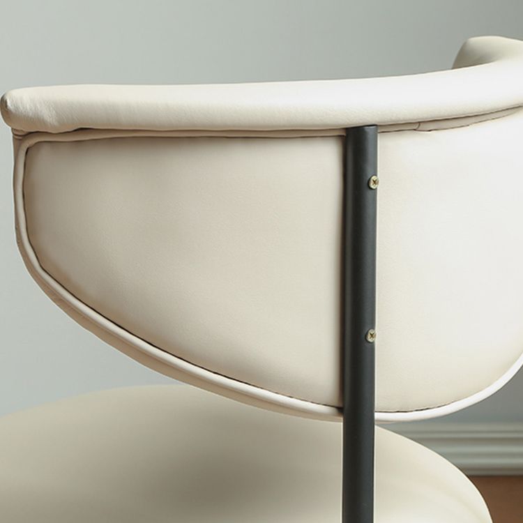 Zeitgenössische offene Back -Polster -Essneitenstuhl für Zuhause