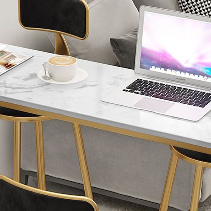 Glam Style Bar Set 1/2/3/5 Pieces Faux Marble Rectangle Counter Set Clearhalo 'Bar Furniture' 'furn' 'furn_home_bar_bar_sets' 'Furniture' 'Home Bars & Bar Sets' 'home_bar_bar_sets' 'Kitchen & Dining Furniture' 1200x1200_63e55993-9e67-4cf0-9e60-13264ce6fb5c