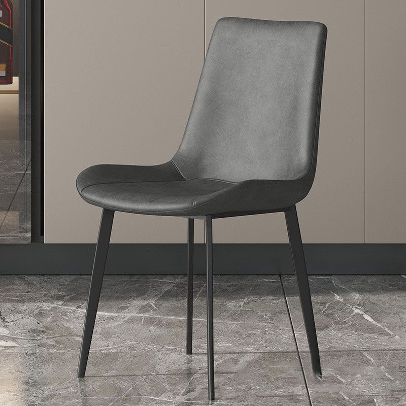 Solid Back Side Chair Industrial Dining Room Chair for Dining Room Clearhalo 'Dining Chairs' 'Dining Tables & Seating' 'dining_chair' 'furn' 'furn_dining_chair' 'Furniture' 'Kitchen & Dining Furniture' 1200x1200_63e56d6e-a230-45f5-9c52-13dc8bb208d8