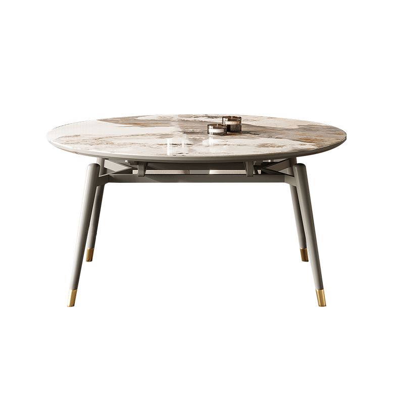 Scandinavian Sintered Stone Table Set of 5/7 with Round Table Retractable Dining Set Clearhalo 'Dining Room Sets' 'Dining Tables & Seating' 'dining_room_set' 'furn' 'furn_dining_room_set' 'Furniture' 'furniture_dining_room_set' 'Kitchen & Dining Furniture' 'kitchen&dining_furn' 'kitchen' 1200x1200_63e8c157-7f1c-4696-b5df-76895a732693