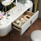 Glam Slate Top Vanity Dressing Table Set White Make-up Vanity Clearhalo 'Bedroom Furniture' 'furn' 'furn_makeup_vanities' 'Furniture' 'Makeup Vanities' 'makeup_vanities' 1200x1200_63ea173a-4f13-4d42-9ec5-a29775baedc5