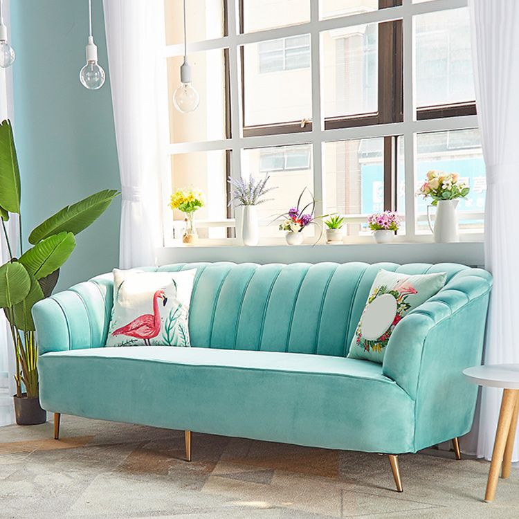 モダン31.49 "H縫製枕バックスロープアームソファーアパートメント