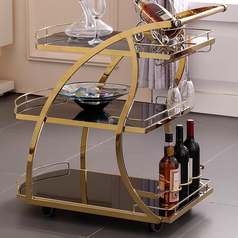 32.68" High Modern Prep Table Rolling Metal Prep Table for Home Clearhalo 'furn' 'furn_kitchen_islands_carts' 'Furniture' 'Kitchen & Dining Furniture' 'Kitchen Islands & Carts' 'kitchen_islands_carts' 1200x1200_63ea3d86-9fe4-4343-a91e-2c26ce75db65
