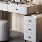 Contemporary Stone Top Vanity with Drawers Grey Vanity Set with Stool