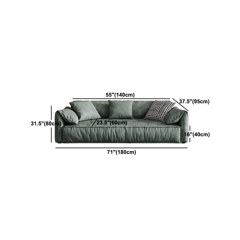 Zeitgenössischer Kunstleder Standard Sofa Kissen Top Arm Sofee