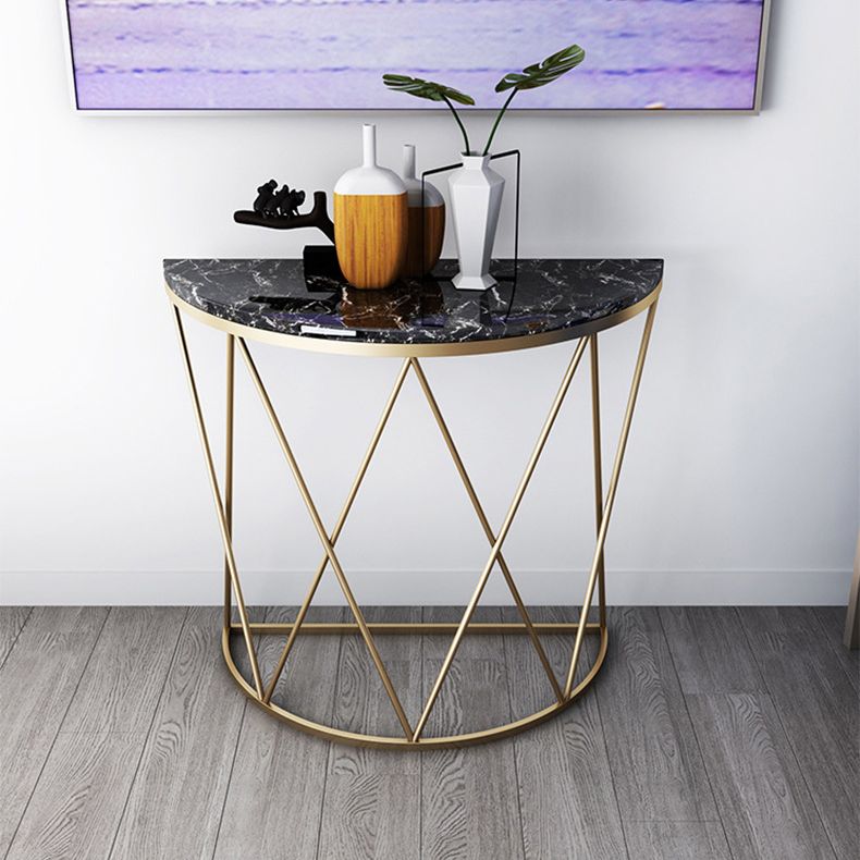 Tavolo della console in marmo glam tavolo da divano console resistente alle macchie per la sala