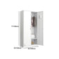 White Steel Wardrobe Cabinet Contemporary Style Wardrobe Armoire