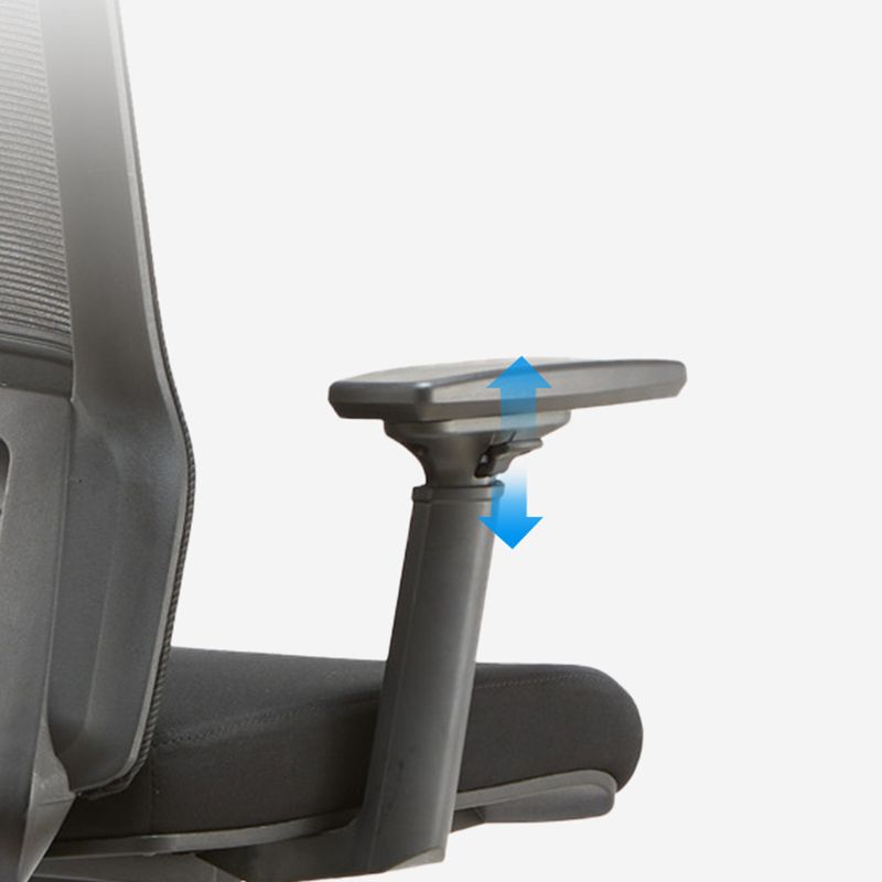 Moderne bureaustoel Verstelbare armen geen pijnlijke bureaustoelstoel met wielen