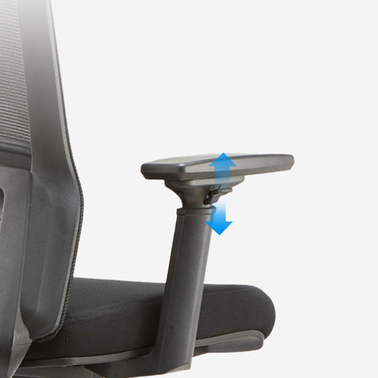 Moderne bureaustoel Verstelbare armen geen pijnlijke bureaustoelstoel met wielen