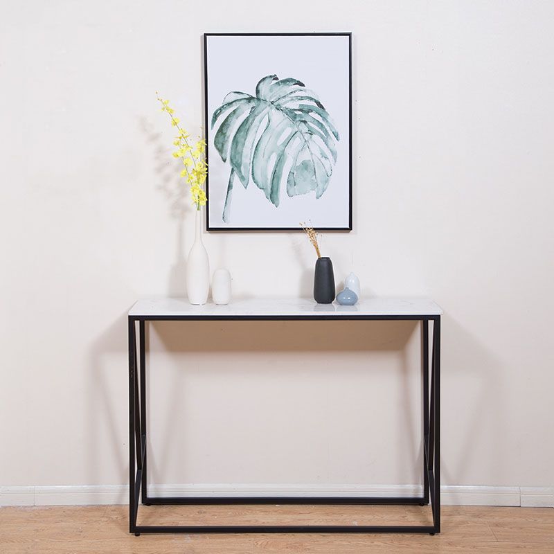 16 "W Moderne stenen console Tafelbestendig frame Accent Table voor Hall