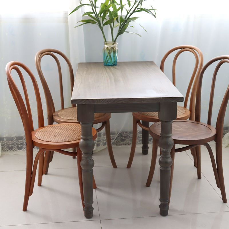 Contemporary Solid Beech Wood Chairs Windsor Back Side Dining Chair Set Clearhalo ' kitchen&dining_furn' 'Dining Chairs' 'Dining Tables & Seating' 'dining_chair' 'furn' 'furn_dining_chair' 'Furniture' 'furniture_dining_chair' 'Kitchen & Dining Furniture' 'kitchen' 1200x1200_63f65b9c-9a55-48fb-af2c-4a48ed513fc7