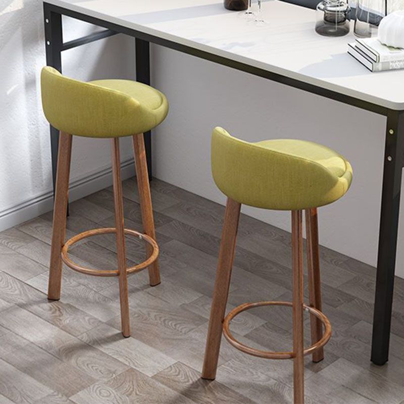 Glam Reception Upholstered Stool Matte Finish Round Footrest Stool Clearhalo 'Bar Furniture' 'Bar Stools' 'bar_stools' 'furn' 'furn_bar_stools' 'Furniture' 'furniture_bar_stools' 'Kitchen & Dining Furniture' 1200x1200_63f7e380-fcbc-460c-9054-ca52723ef1f0