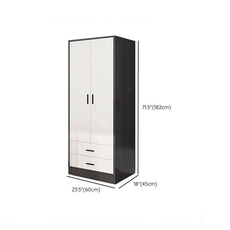Rectangular Wardrobe Cabinet Modern Simple Wooden Wardrobe Closet Clearhalo 'Armoires & Wardrobes' 'armoires_wardrobes' 'Bedroom Furniture' 'furn' 'furn_armoires_wardrobes' 'Furniture' 1200x1200_63f8941d-5208-472a-88b0-fe4fb9c2c8d2