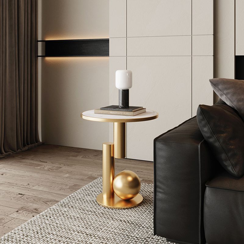 Glam bedkast metalen accenttafel nachtkastje voor slaapkamer