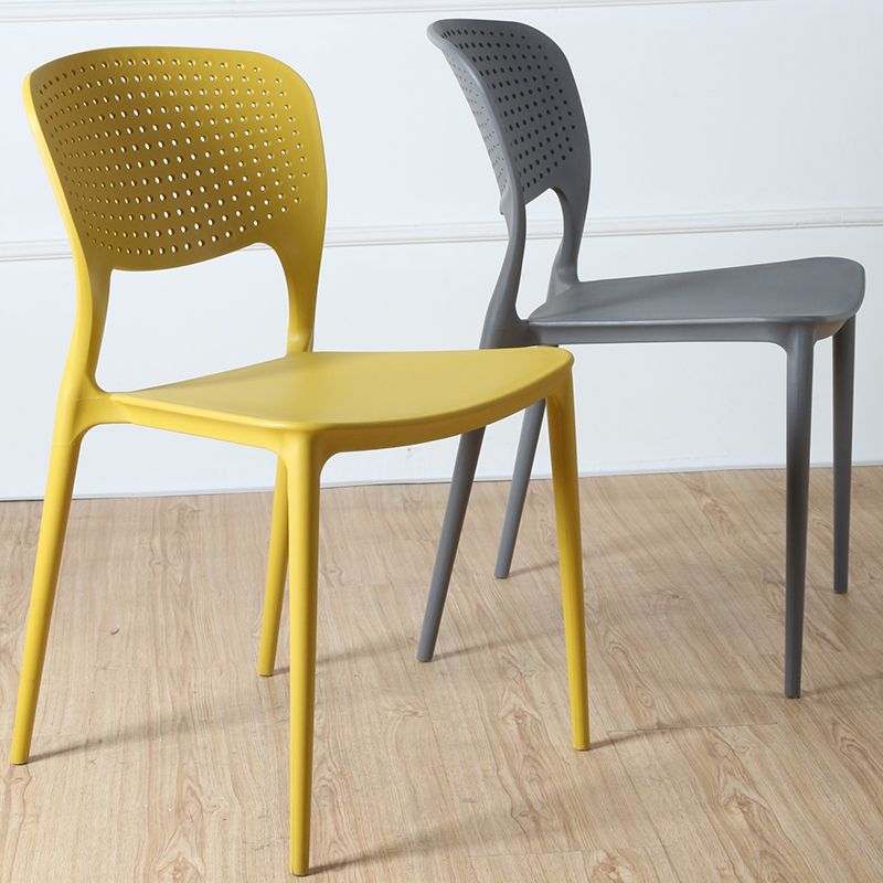 Minimalist Style Plastic Stacking Dining Chair Open Back Dining Side Chair Clearhalo 'Dining Chairs' 'Dining Tables & Seating' 'dining_chair' 'furn' 'furn_dining_chair' 'Furniture' 'furniture_dining_chair' 'Kitchen & Dining Furniture' 1200x1200_63fb1277-7fcd-4f9e-89fb-725e8ba77ff9