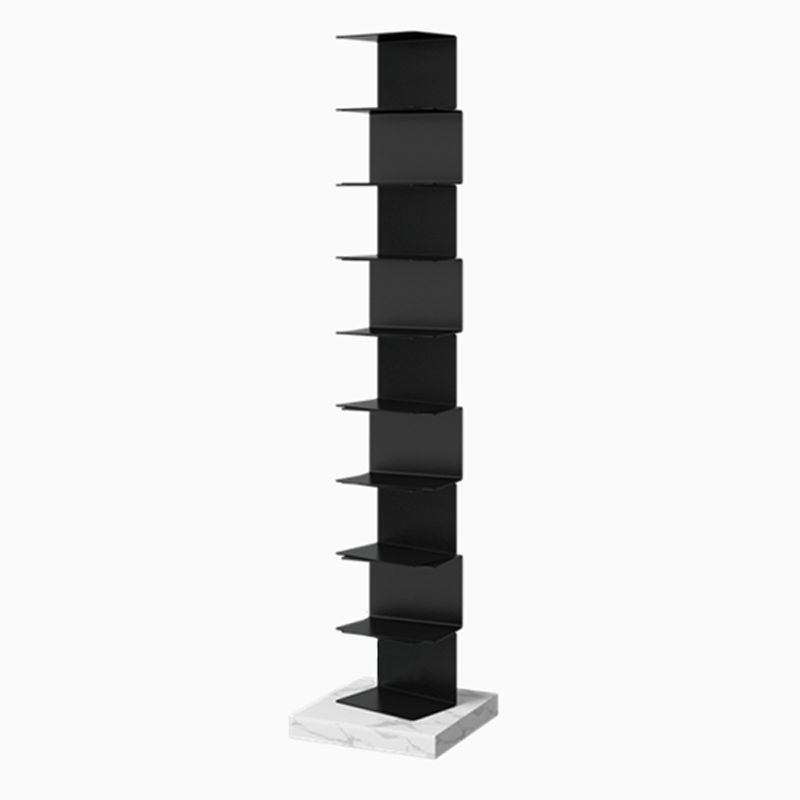 Geometric Metal Storage Bookcase Modern Home Office Bookshelf