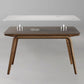 Modern Rectangle Dining Table Sintered Stone Table with Wooden Legs Clearhalo 'Dining Tables & Seating' 'Dining Tables' 'dining_table' 'furn' 'furn_dining_table' 'Furniture' 'Kitchen & Dining Furniture' 1200x1200_63fb9146-99d5-4930-8b50-6ffd35507cbd