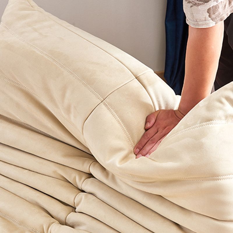 Modern Sewn Pillow Back Chair Solid Color Upholstered Armless Chair Clearhalo 'Accent Chairs' 'accent_chairs' 'Chairs & Seating' 'furn' 'furn_accent_chairs' 'Furniture' 'Living Room Furniture' 1200x1200_63fc7e62-a81f-4baa-bb31-4b10f016d228