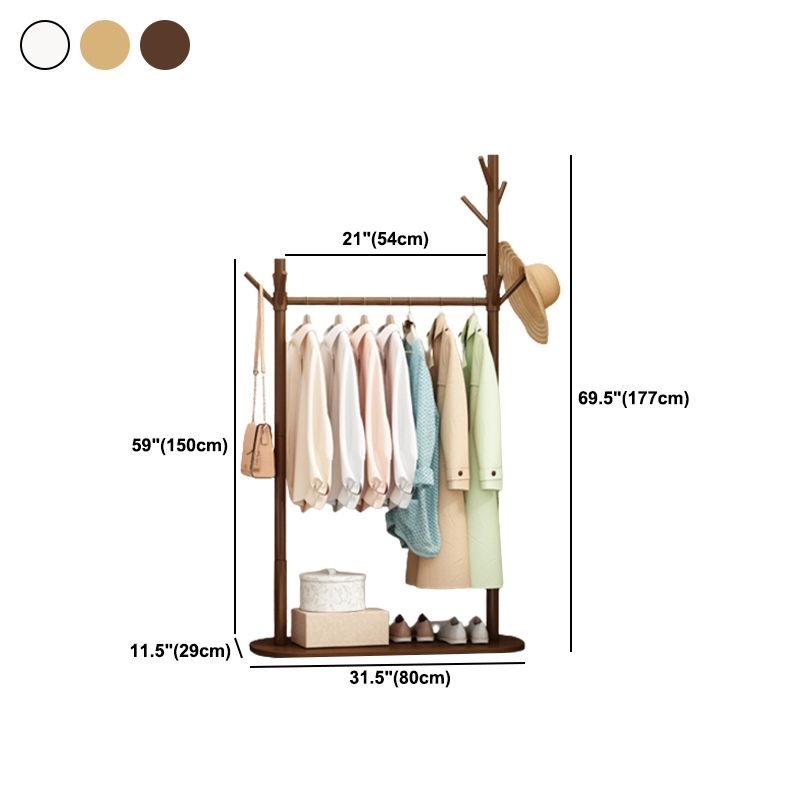 Contemporary Style Open Armoire Pine Wood Armoire with Clothing Rod Clearhalo 'Armoires & Wardrobes' 'armoires_wardrobes' 'Bedroom Furniture' 'furn' 'furn_armoires_wardrobes' 'Furniture' 1200x1200_63fda9f1-a7fe-41f8-9fef-b2b6ad52f982