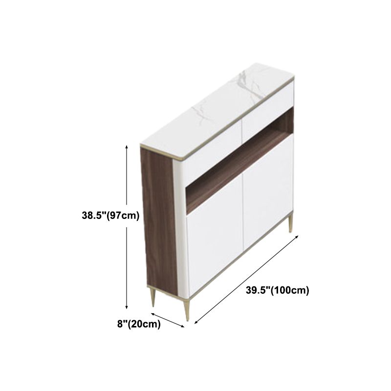 Wood Dining Room Sideboard Cabinet Glam Credenza with Storage and Drawer Clearhalo 'buffet_sideboard' 'Buffets & Sideboards' 'furn' 'furn_buffet_sideboard' 'Furniture' 'furniture_buffet_sideboard' 'Kitchen & Dining Furniture' 1200x1200_64018f6b-d786-4aee-a8e9-24b6a7a5d6ac