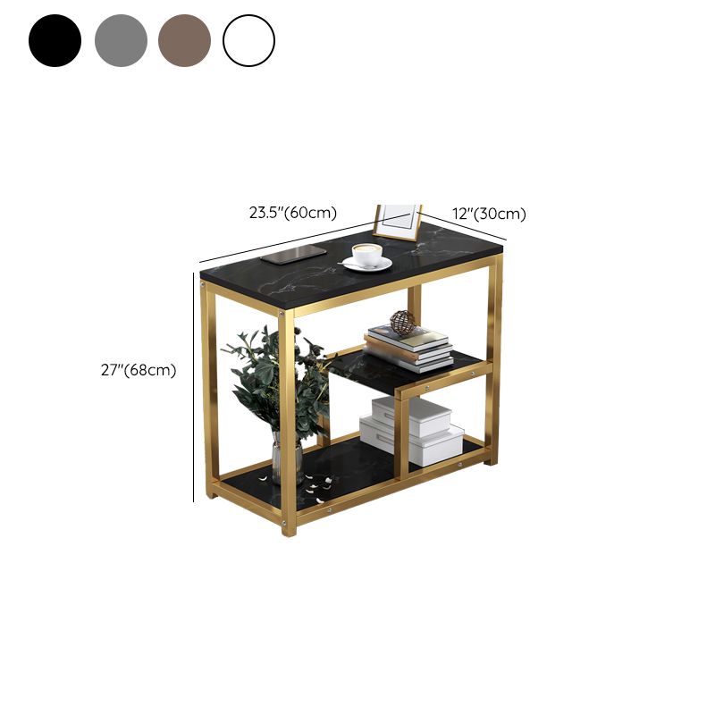 Industrial Rectangular Accent Side Table Metal Side End Snack Table Clearhalo 'Coffee & Accent Tables' 'End & Side Tables' 'end_side_tables' 'furn' 'furn_end_side_tables' 'Furniture' 'Living Room Furniture' 1200x1200_640230f0-ed9c-4918-878b-642dafc5c2ac