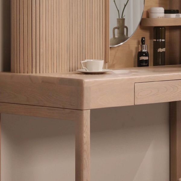 Tavolo da scrivania per vanità tradizionale per la camera da letto tavolo da toeletta in legno massiccio