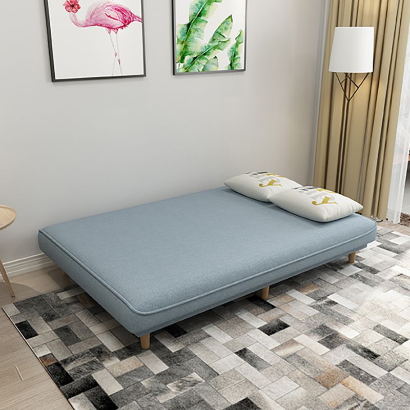 Fabric Adjustable Sleeper Sofa Split Back 59"/66.93"/70.87" Wide Armless Sofa Bed Clearhalo 'furn' 'furn_sofas' 'Furniture' 'furniture_sofas' 'Living Room Furniture' 'Sofa' 'sofas' 1200x1200_640621cd-87f7-413f-ac1d-3ebf27efe2ec