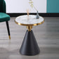 Marble Top Glossy End Table,21.6" Tall Round Pedestal End Table Clearhalo 'Coffee & Accent Tables' 'End & Side Tables' 'end_side_table' 'end_side_tables' 'furn' 'furn_end_side_tables' 'Furniture' 'furniture_end_side_table' 'Living Room Furniture' 1200x1200_64076803-ae78-47c2-a696-46d830789e07