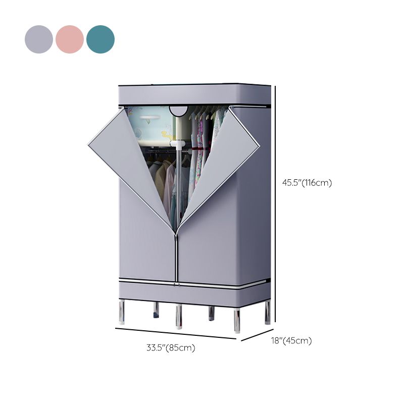 Armoire de garde-robe en acier avec étagères Armoire de garde-robe moderne pour la maison