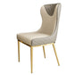 Leather Upholstered Armless Dining Chairs Wingback Side Chair with Metal Legs Clearhalo ' kitchen&dining_furn' 'Dining Chairs' 'Dining Tables & Seating' 'dining_chair' 'furn' 'furn_dining_chair' 'Furniture' 'furniture_dining_chair' 'Kitchen & Dining Furniture' 'kitchen' 1200x1200_640857f1-9a69-47c8-8f5f-65c0e386fb9d