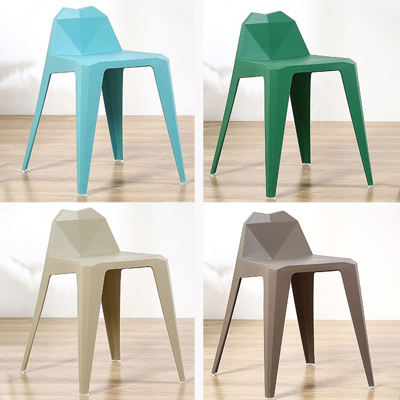 Contemporary Solid Back Dining Side Chair Kitchen Plastic Dining Side Chair Clearhalo ' kitchen&dining_furn' 'Dining Chairs' 'Dining Tables & Seating' 'dining_chair' 'furn' 'furn_dining_chair' 'Furniture' 'furniture_dining_chair' 'Kitchen & Dining Furniture' 'kitchen' 1200x1200_64092b9d-241e-4d8e-ae42-a2a38272b71c