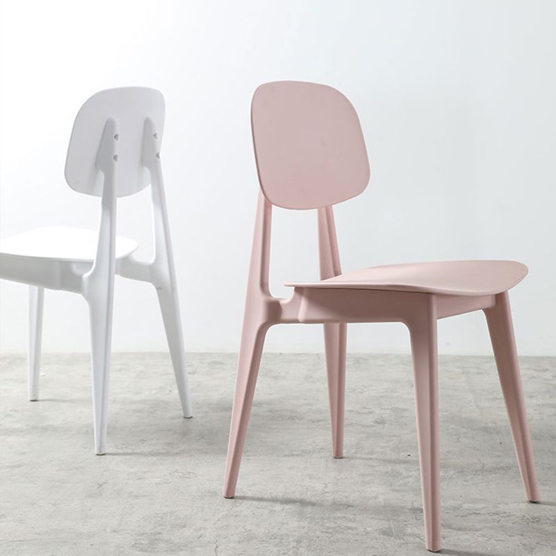 Nordic Style Armless Chair Plastic Open Back Dining Side Chair (Set of 2/4) Clearhalo 'Dining Chairs' 'Dining Tables & Seating' 'dining_chair' 'furn' 'furn_dining_chair' 'Furniture' 'furniture_dining_chair' 'Kitchen & Dining Furniture' 1200x1200_6409daa0-39c0-4e22-aec6-5b19186aa77d