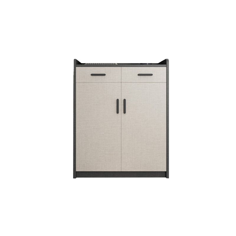 Moderne Holzschrankstange zieht Rechteckseitenschrank mit Schublade