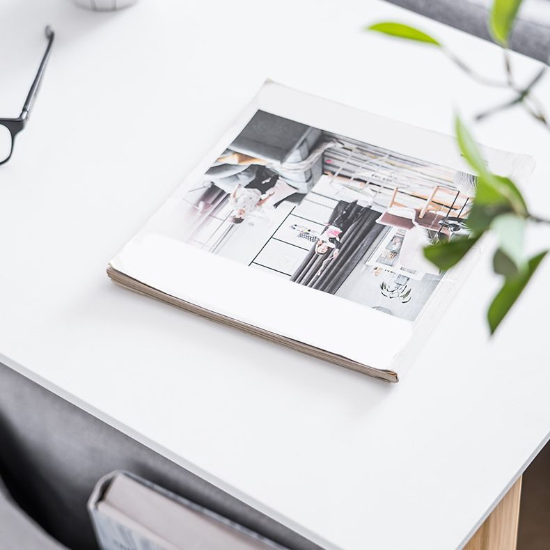 Mesa de esquina modernista Mesa lateral rectangular para sala de estar