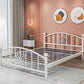Modern Finish Metallic Open-Frame Bed Glam Wire-Grid Iron Bed Frame with Headboard