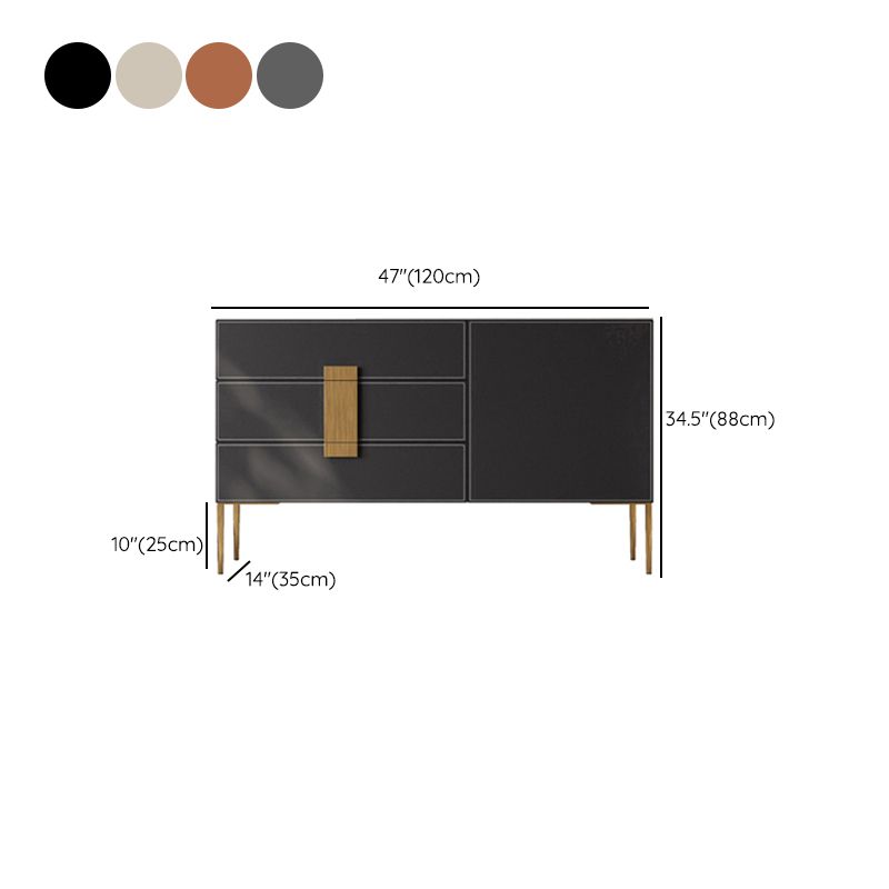 Moderni moderni tavolo da tavolo di legno/cassetti mobili server inclusi