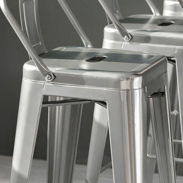 Industrial Footrest Iron Bar Stool Coffee Shop Square Counter Stools Clearhalo 'Bar Furniture' 'Bar Stools' 'bar_stools' 'Furniture' 'furniture_bar_stools' 'Kitchen & Dining Furniture' 1200x1200_64118ab8-d8ec-4f89-9155-7689d4c4a560