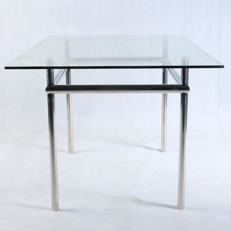 Contemporary Rectangular Dining Table Indoor Table with 4 Metal Legs Clearhalo ' dining_table' 'Dining Tables & Seating' 'Dining Tables' 'furn' 'furn_dining_table' 'Furniture' 'furniture_dining_table' 'Kitchen & Dining Furniture' 'kitchen&dining_furn' 'kitchen' 'kitchen_dining_table' 1200x1200_641268ff-44a9-4d1c-8d8d-750bcab0df76