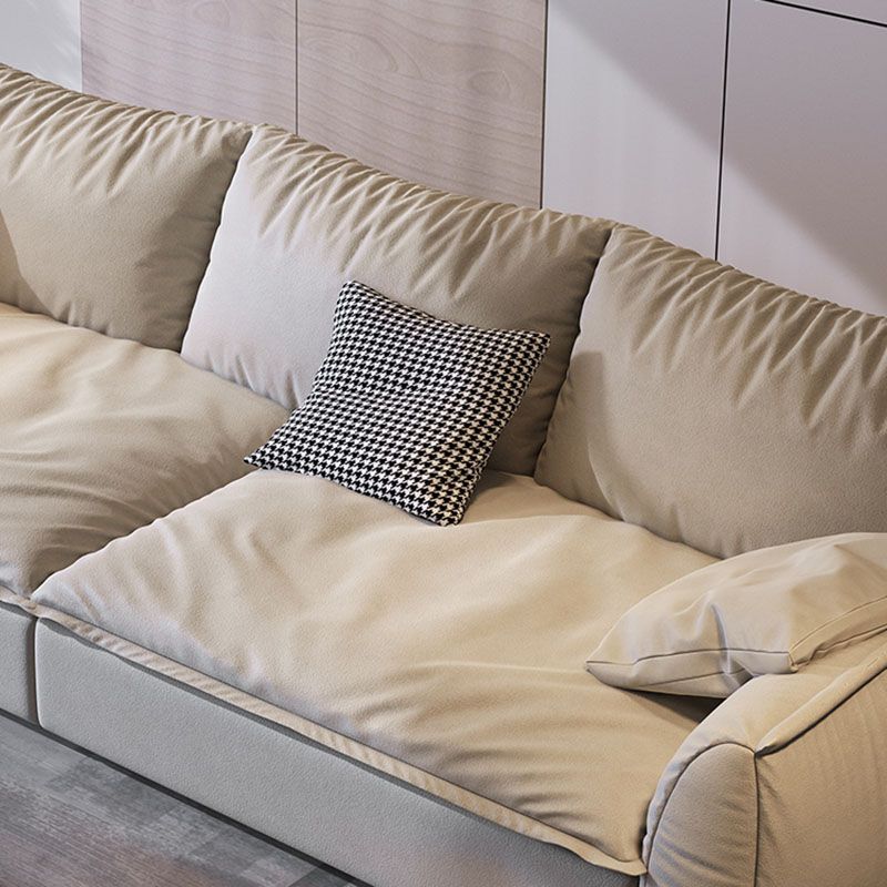 Stain Resistant Stationary Slipcovered Faux Leather Cushions Settee Clearhalo 'furn' 'furn_sofas' 'Furniture' 'Living Room Furniture' 'Sofa' 'sofas' 1200x1200_64153df0-7f10-4886-ae7d-cd6f34eceffc