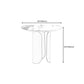 Contemporary Sintered Stone Side End Table with Metal Abstract Base Clearhalo 'Coffee & Accent Tables' 'End & Side Tables' 'end_side_tables' 'furn' 'furn_end_side_tables' 'Furniture' 'Living Room Furniture' 1200x1200_64159df6-0bfe-4835-a53e-b439fedef1d0